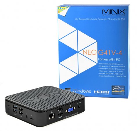 MiniX NEO G41V-4 Mini-PC mit Windows 10 Pro